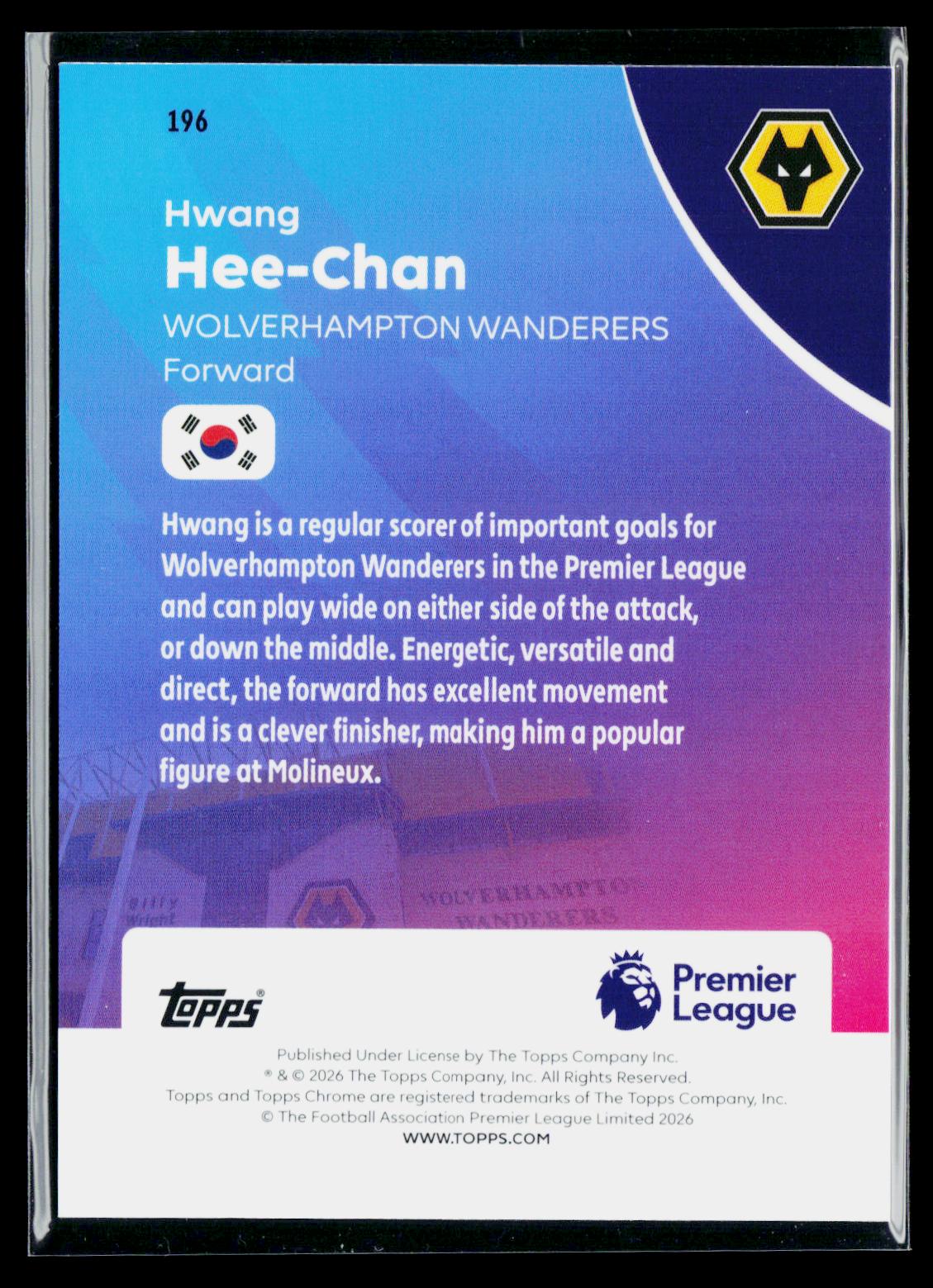 Hwang Hee-Chan Wolverhampton Wanderers