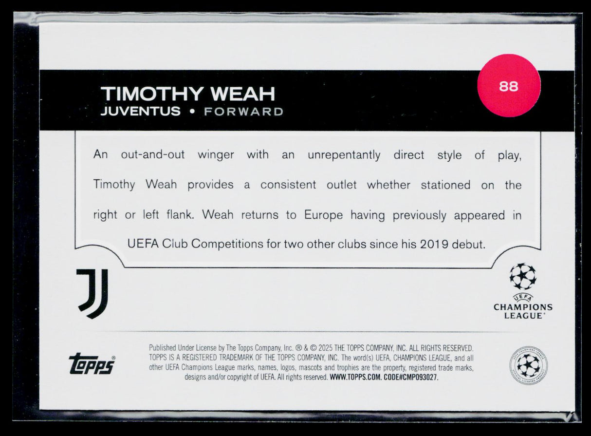 Timothy Weah Juventus
