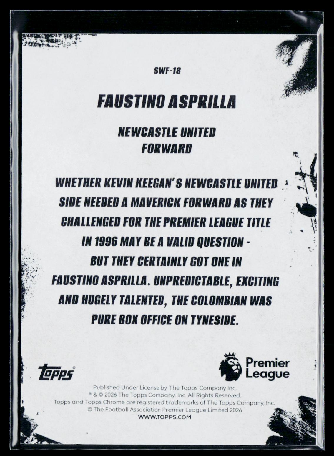 Faustino Asprilla Newcastle United
