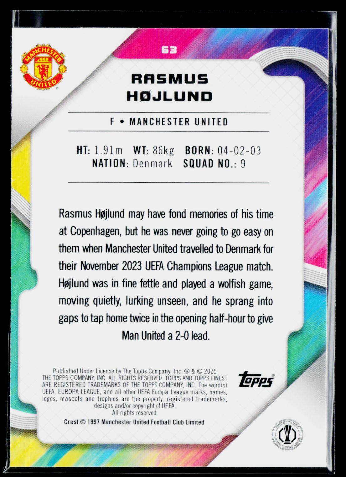 Rasmus Højlund Manchester United