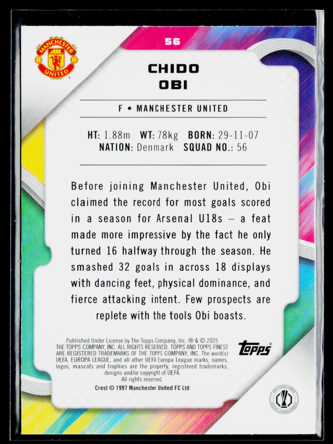 Chido Obi RC Manchester United