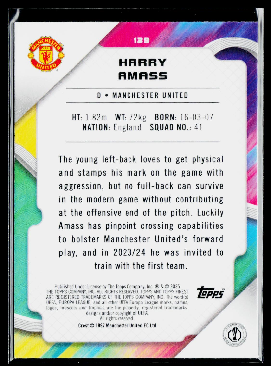 Harry Amass RC Manchester United