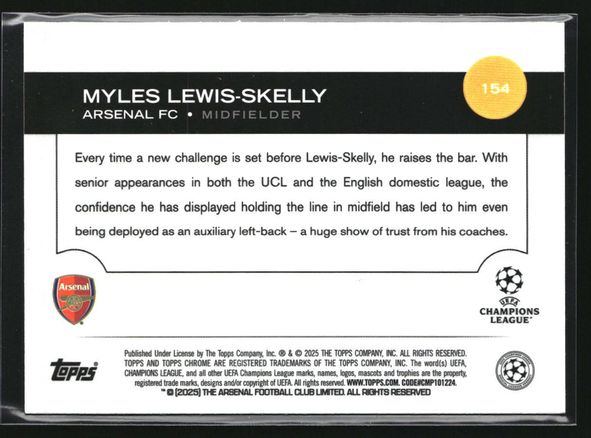 Myles Lewis-Skelly RC Arsenal FC