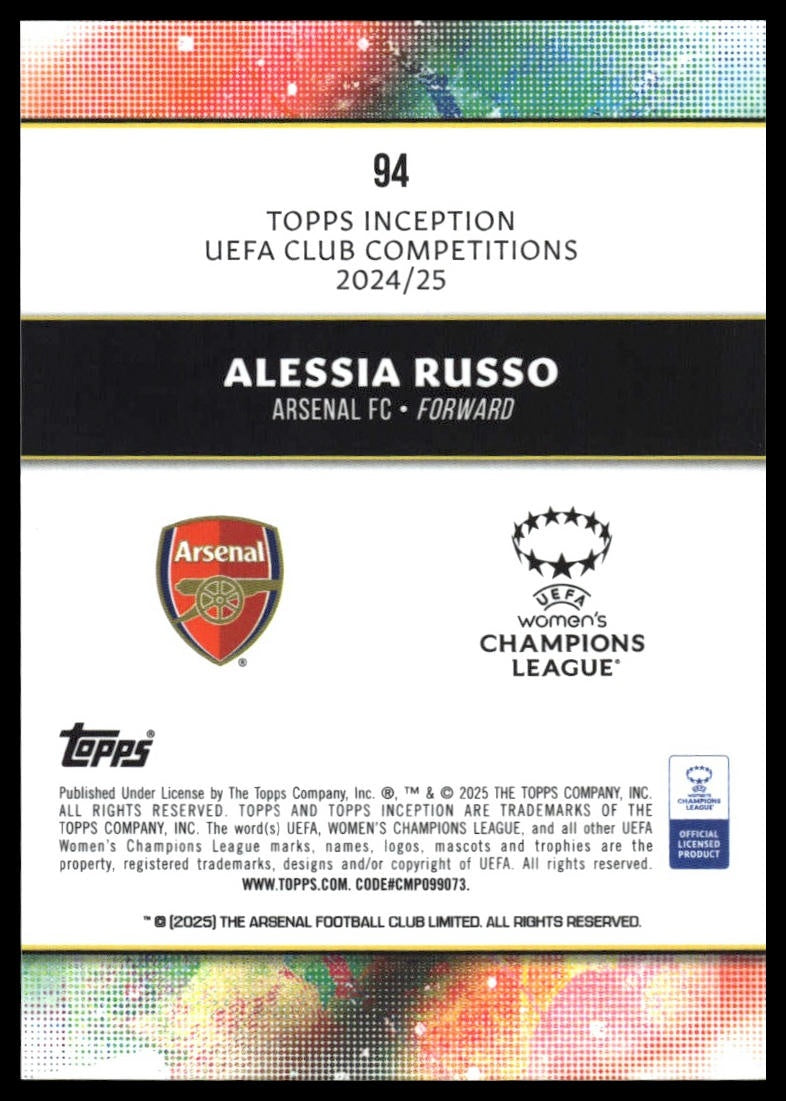 Alessia Russo - Base - Topps Inception UCC 24/25