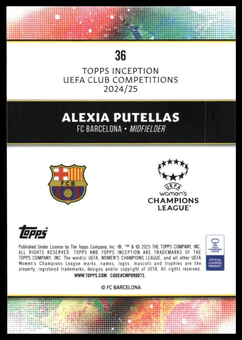 Alexia Putellas - Base - Topps Inception UCC 24/25
