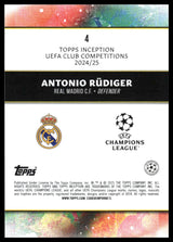 Antonio Rudiger - Base - Topps Inception UCC 24/25