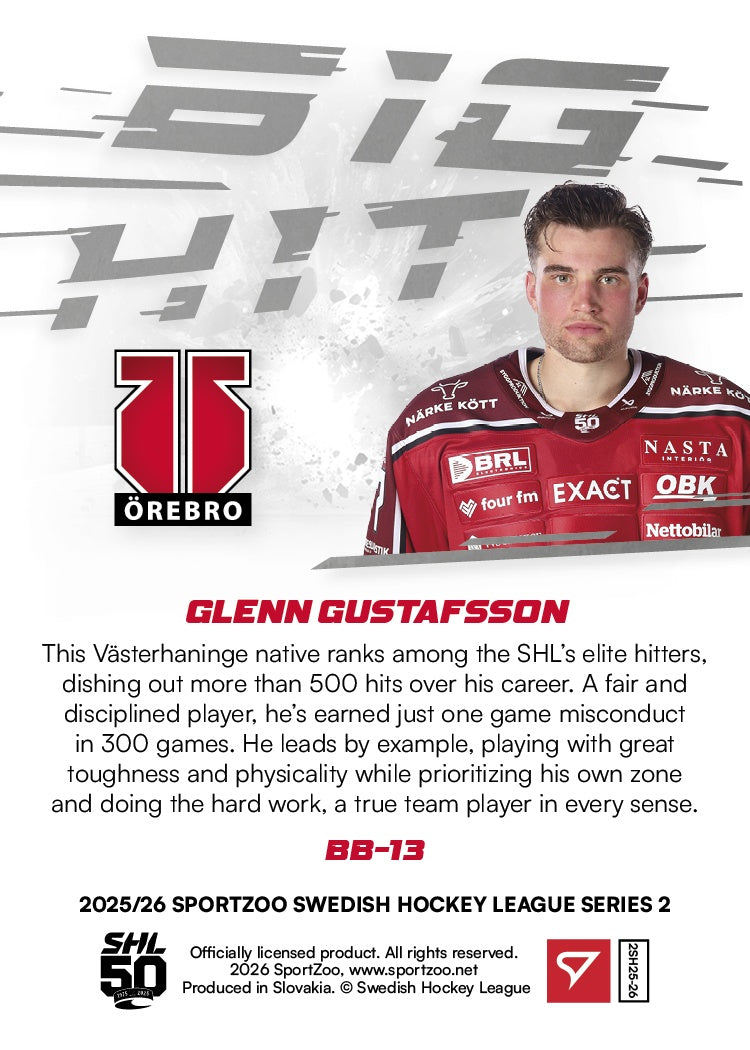 BB-13 ÖRE Glenn Gustafsson BIG HIT