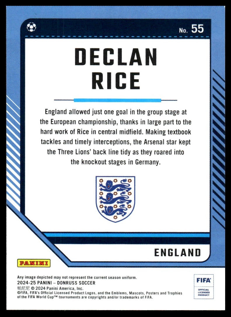 Declan Rice - Base - Panini Donruss 24/25