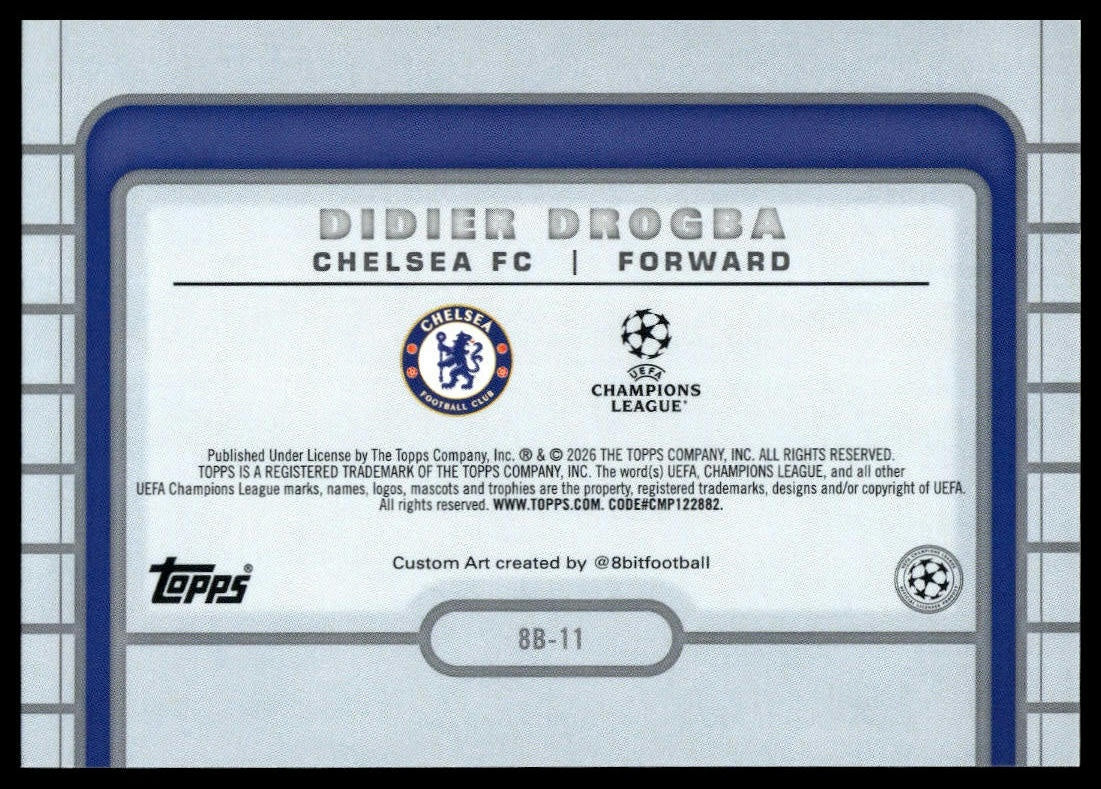 Didier Drogba - 8-Bit - Topps Flagship 25/26