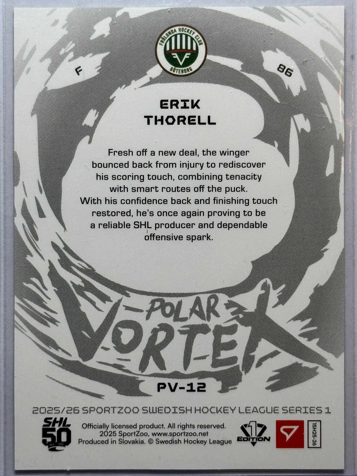Erik Thorell - Numrerad 95/99 - Polar Vortex