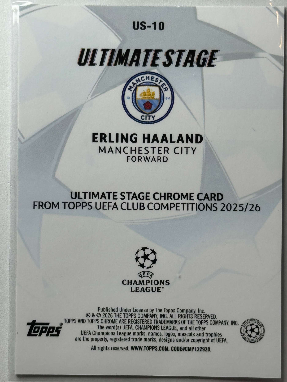 Erling Haaland - Ultimate Stage - Topps Flagship 25/26