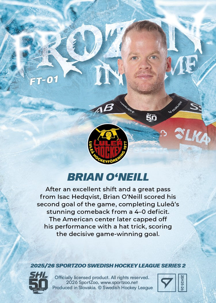 FT-01 LHF Brian O'Neill FROZEN IN TIME