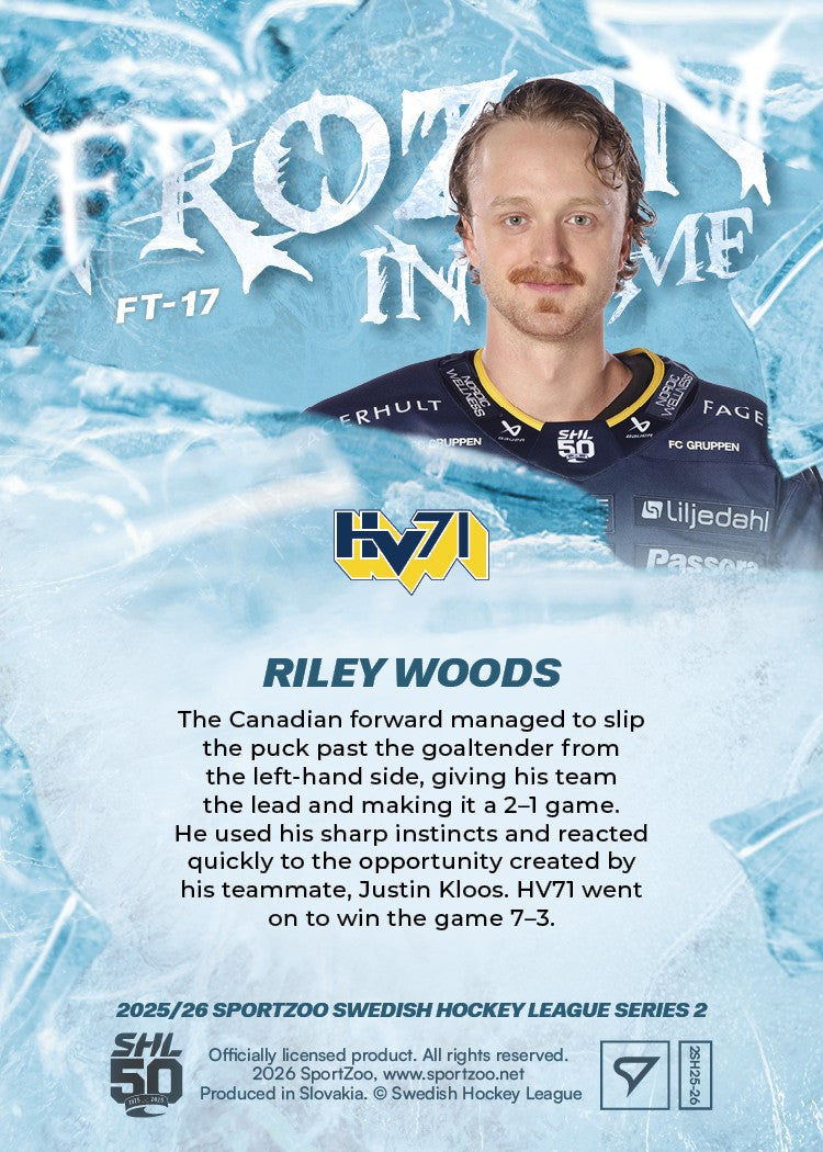 FT-17 HV71 Riley Woods FROZEN IN TIME