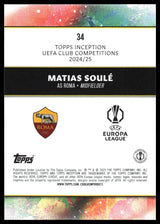 Matias Soule - Base - Topps Inception UCC 24/25