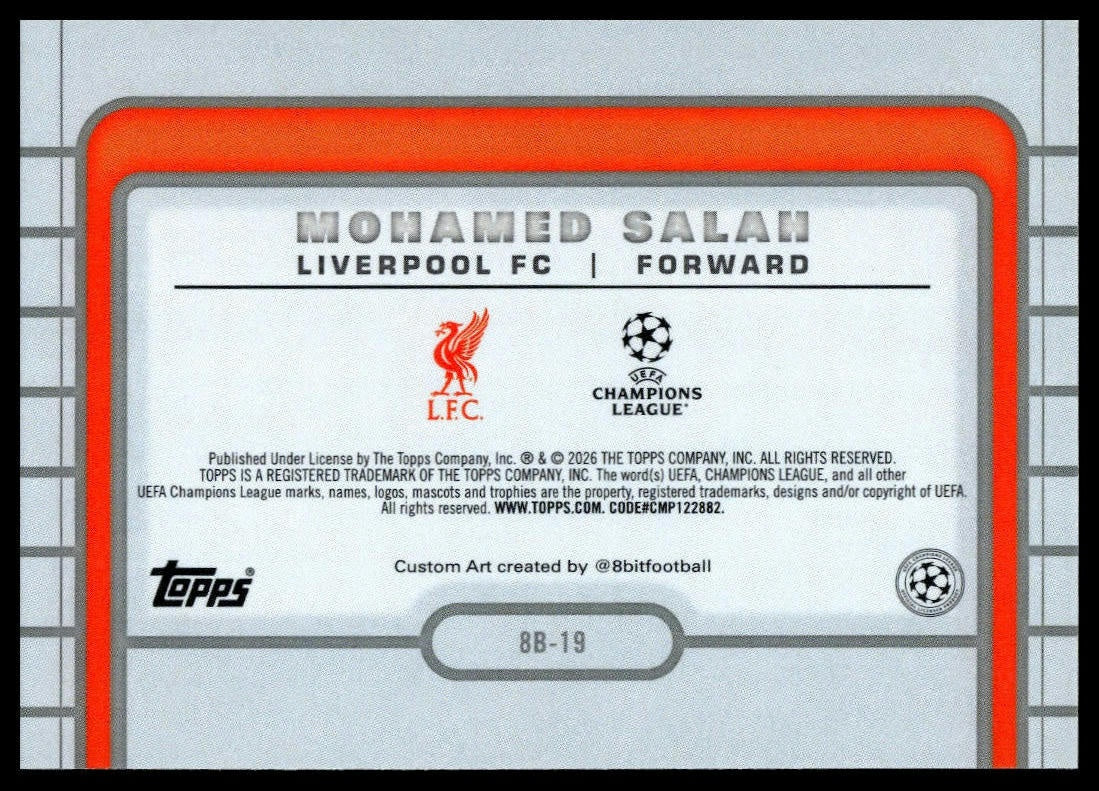 Mohamed Salah - 8-Bit - Topps Flagship 25/26