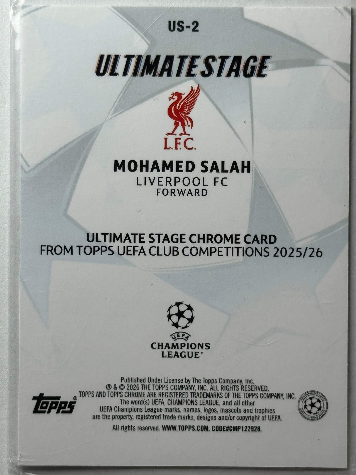 Mohamed Salah - Ultimate Stage - Topps Flagship 25/26