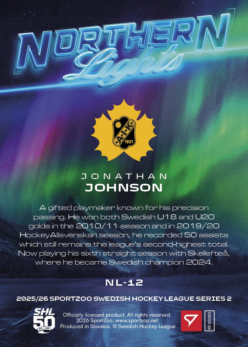NL-12 SKE Jonathan Johnson NORTHERN LIGHTS
