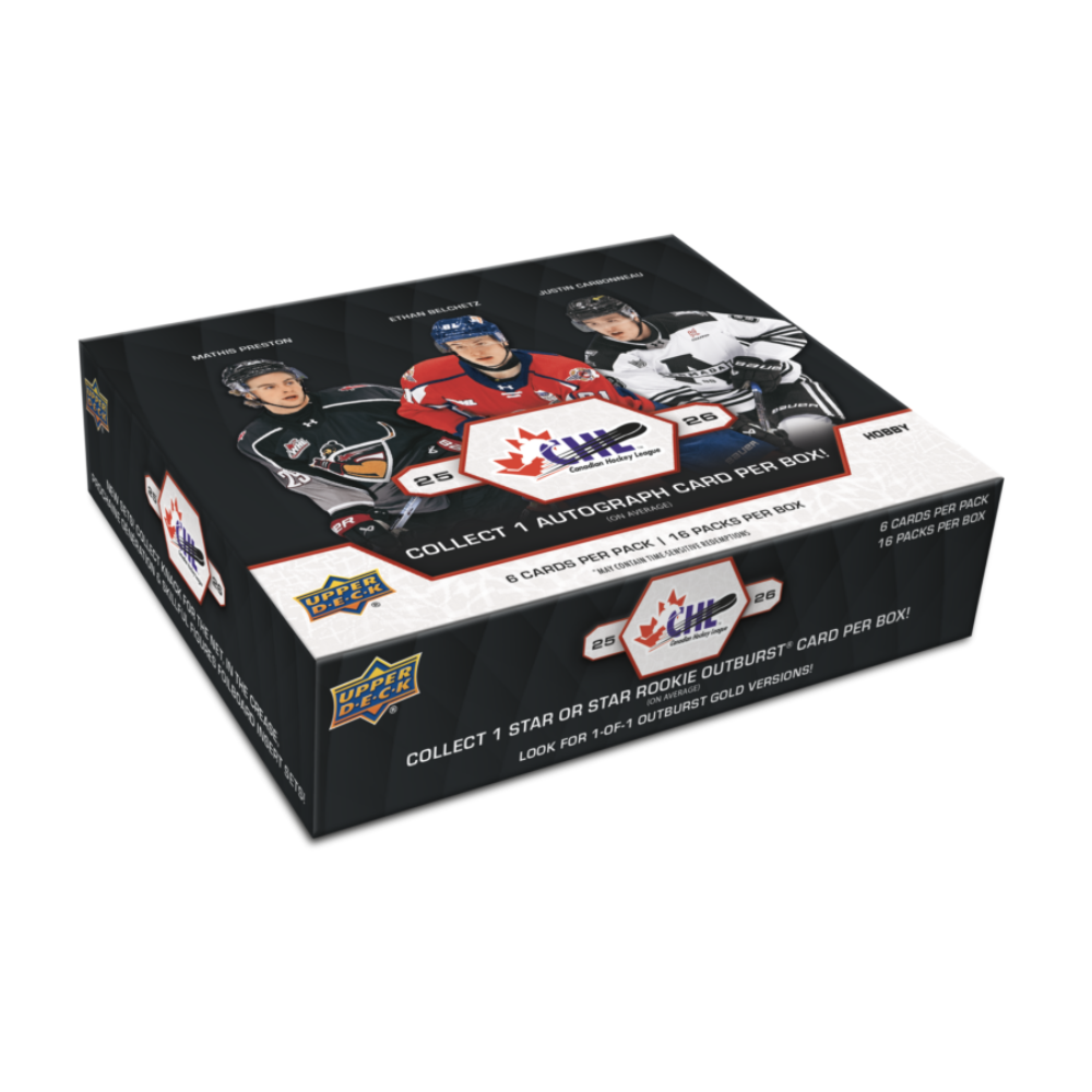 2025-26 CHL Upper Deck Hockey Hobby Box
