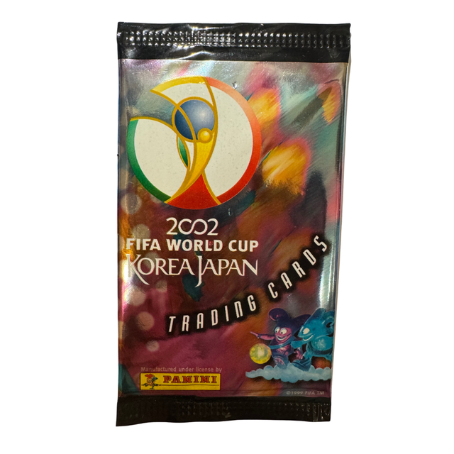 Panini FIFA World Cup 2002 Korea Japan oöppnat samlarbilder paket för fotbollskort.