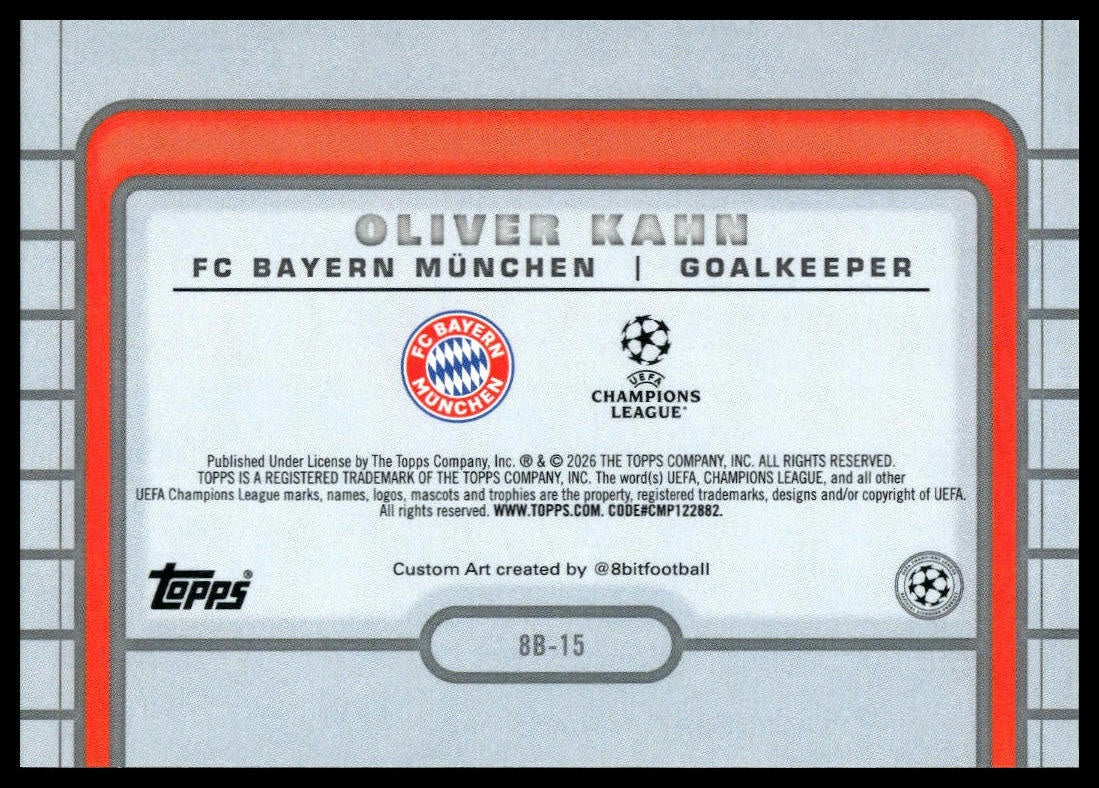 Oliver Kahn - 8-Bit - Topps Flagship 25/26