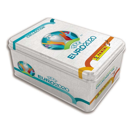 Panini Adrenalyn XL Euro 2020 Nordic Edition Mega Tin samlarbox med fotbollskort och sällsynta samlarbilder.