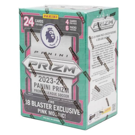 Panini Prizm Premier League 23/24 Blaster Box med samlarbilder och fotbollskort från engelska ligan.
