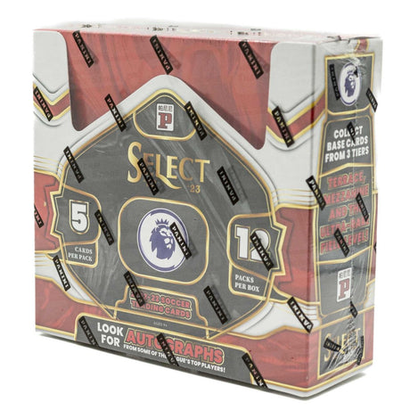 Panini Select Premier League 22/23 TMALL Box med fotbollskort, samlarbox för samlare av sportkort.