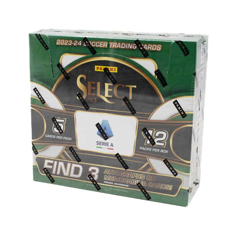 Panini Select Serie A 23/24 Hobby Box, exklusiva fotbollskort i obruten förpackning för samlare.