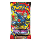 Pokémon Mega Evolution Phantasmal Flames Booster Pack, samlarbilder paket med eld-tema för Pokémon-kortspel.