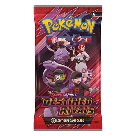 Pokémon Scarlet & Violet 10: Destined Rivals boosterpack med samlarkort, Pokémon TCG expansionspaket.