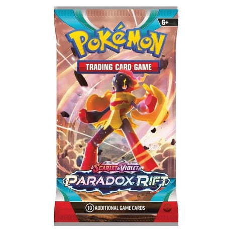 Pokémon Scarlet & Violet 4: Paradox Rift Booster Pack, samlarbilder med Pokémon-motiv.