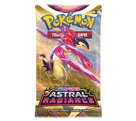 Pokémon Sword & Shield Astral Radiance Booster Pack, samlarkort med motiv från Pokémon TCG.