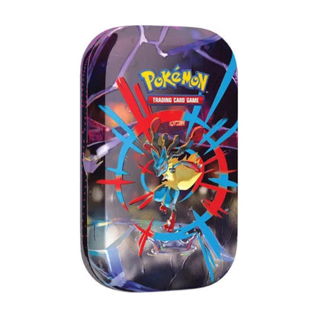 Pokémon TCG Mega Evolution Mini Tin samlarbox i metall med motiv av Mega Evolution Pokémon.