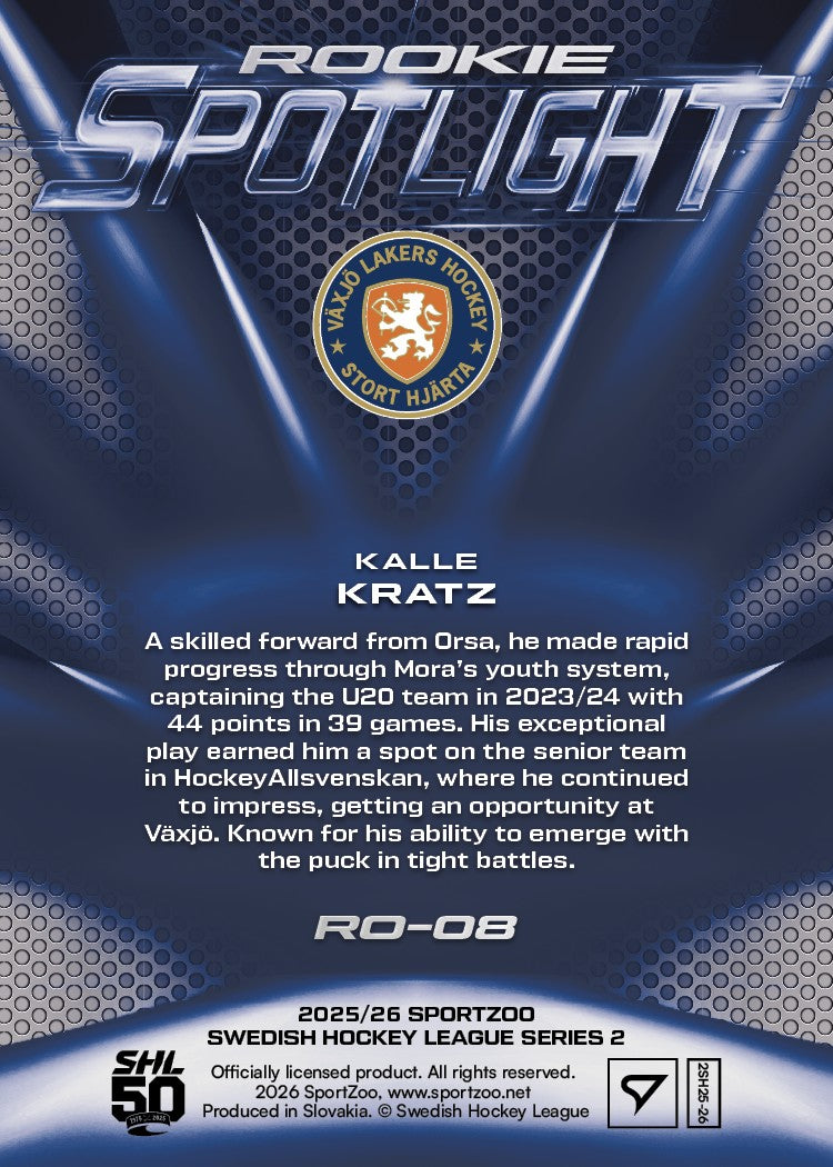 RO-08 VLH Kalle Kratz ROOKIE SPOTLIGHT