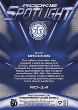 RO-14 LIF Zaki Crookes ROOKIE SPOTLIGHT