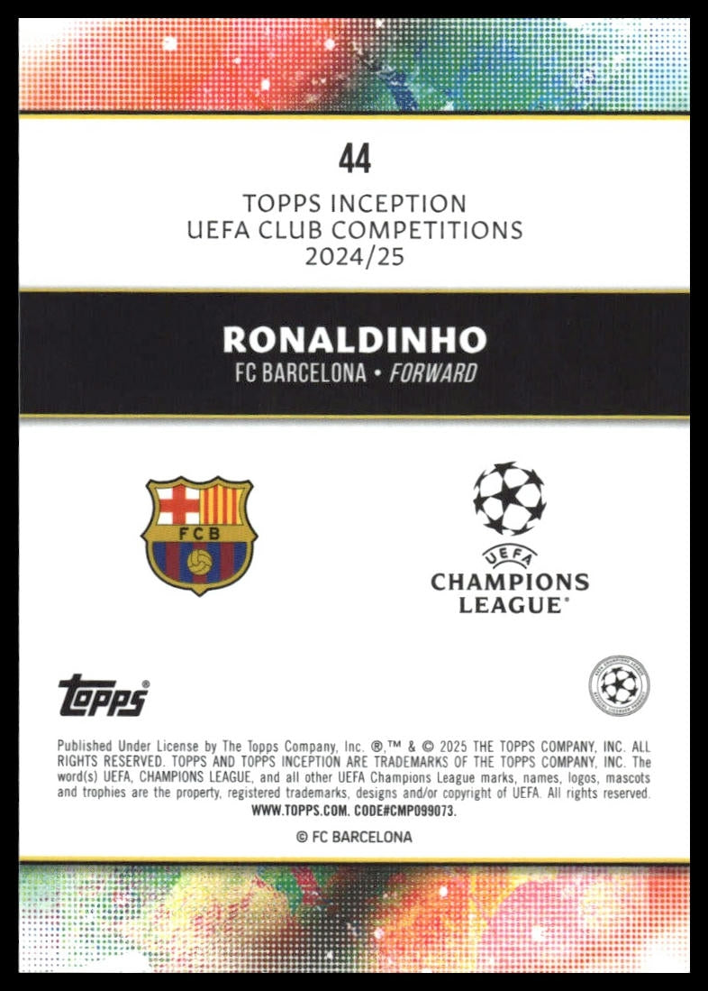Ronaldinho - Base - Topps Inception UCC 24/25