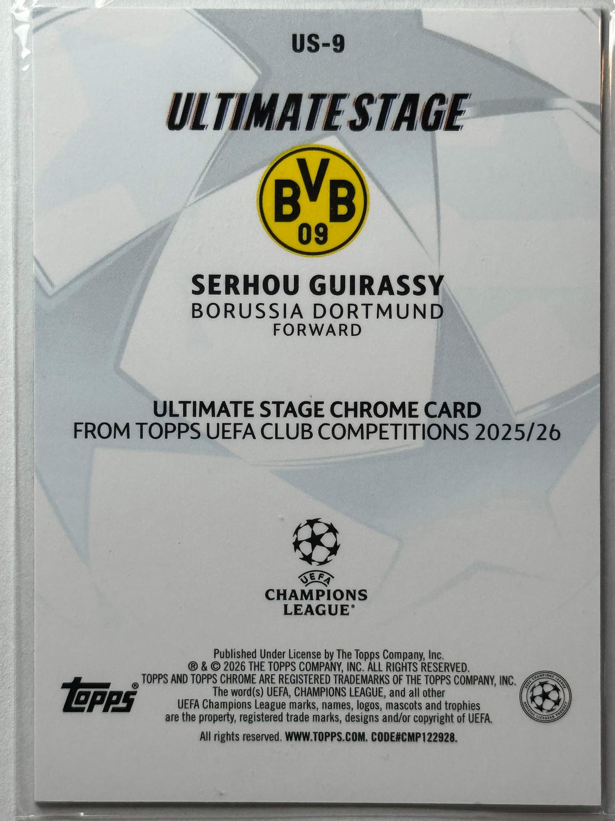 Serhou Guirassy - Ultimate Stage - Topps Flagship 25/26