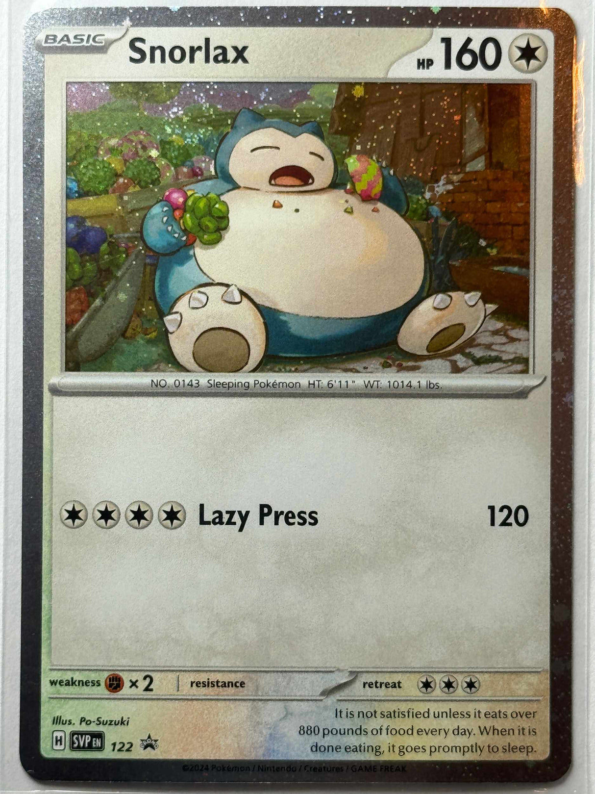 Snorlax Holo - 122 - Promo - Pokémonkort