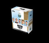 Topps Argentina Team Set 24/25, samlarbox med officiella fotbollskort för Argentinas landslag med Messi.