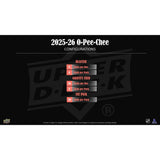 Svart och gul Upper Deck 2025-26 NHL O-Pee-Chee Blaster Box med ishockeykort för samlare.