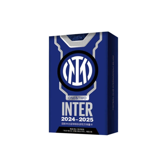 Daka Inter Milan Top Audience 2024-25 box med fotbollskort för samlare.