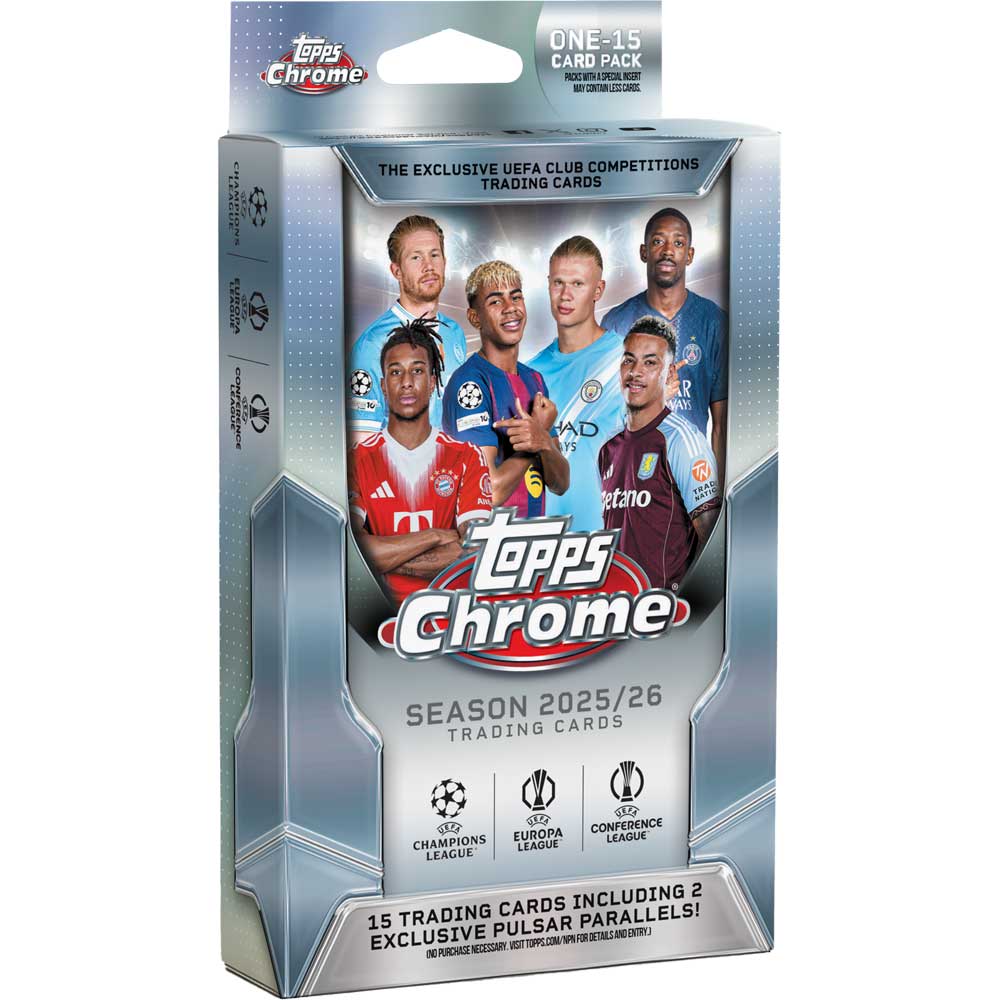 2025-26 Topps UEFA Club Competitions Chrome Hanger Box
