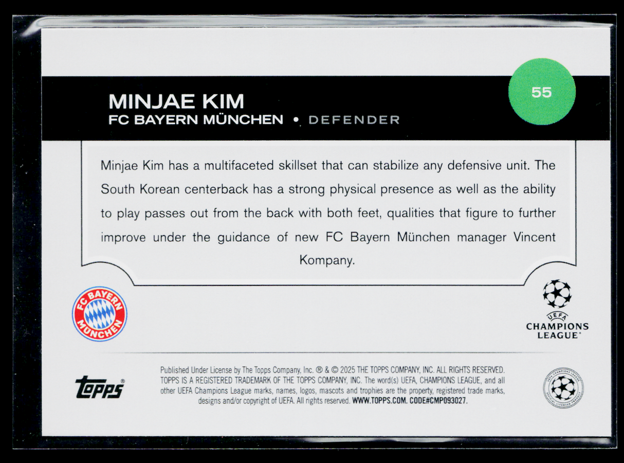 Minjae Kim FC Bayern Munchen