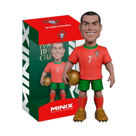 Cristiano Ronaldo samlarfigur från Minix i Portugals landslagsuppställning för fotbollsfans.