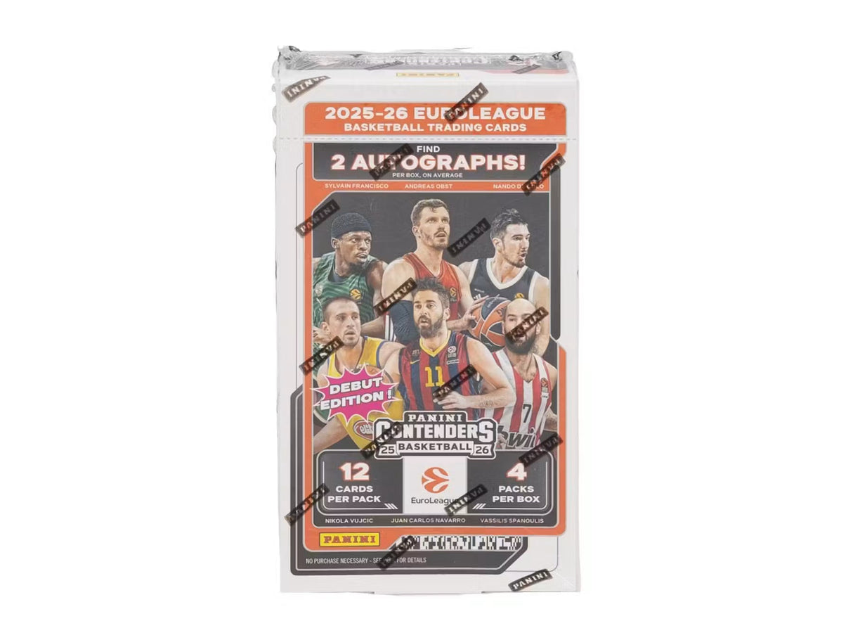 Panini Contenders EuroLeague 2025-26 hobby box för samlare av basketkort.