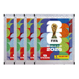 Fyra paket Panini FIFA World Cup 2026 stickers för fotbollsälskare.