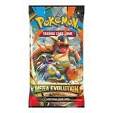Pokemon Mega Evolution booster pack, ooppnat paket med samlarkort for samlare.