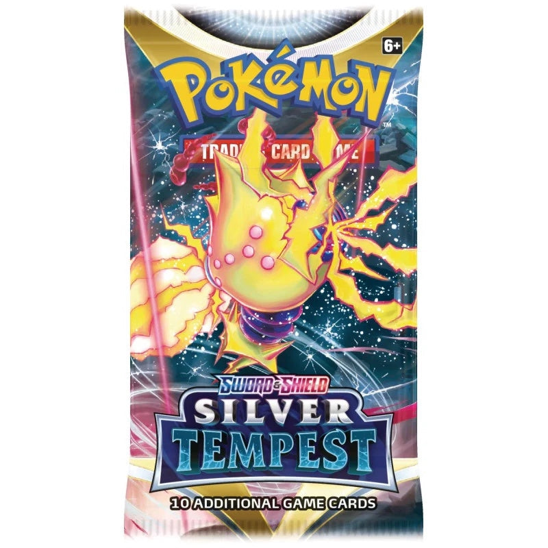 Pokemon Sword and Shield Silver Tempest booster pack för samlare.