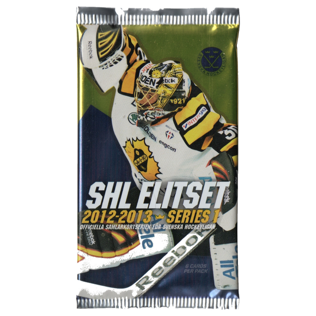 Obrutet SHL Elitset 12/13 Series 1 Hobby Pack med hockeykort från Svenska Hockeyligan.