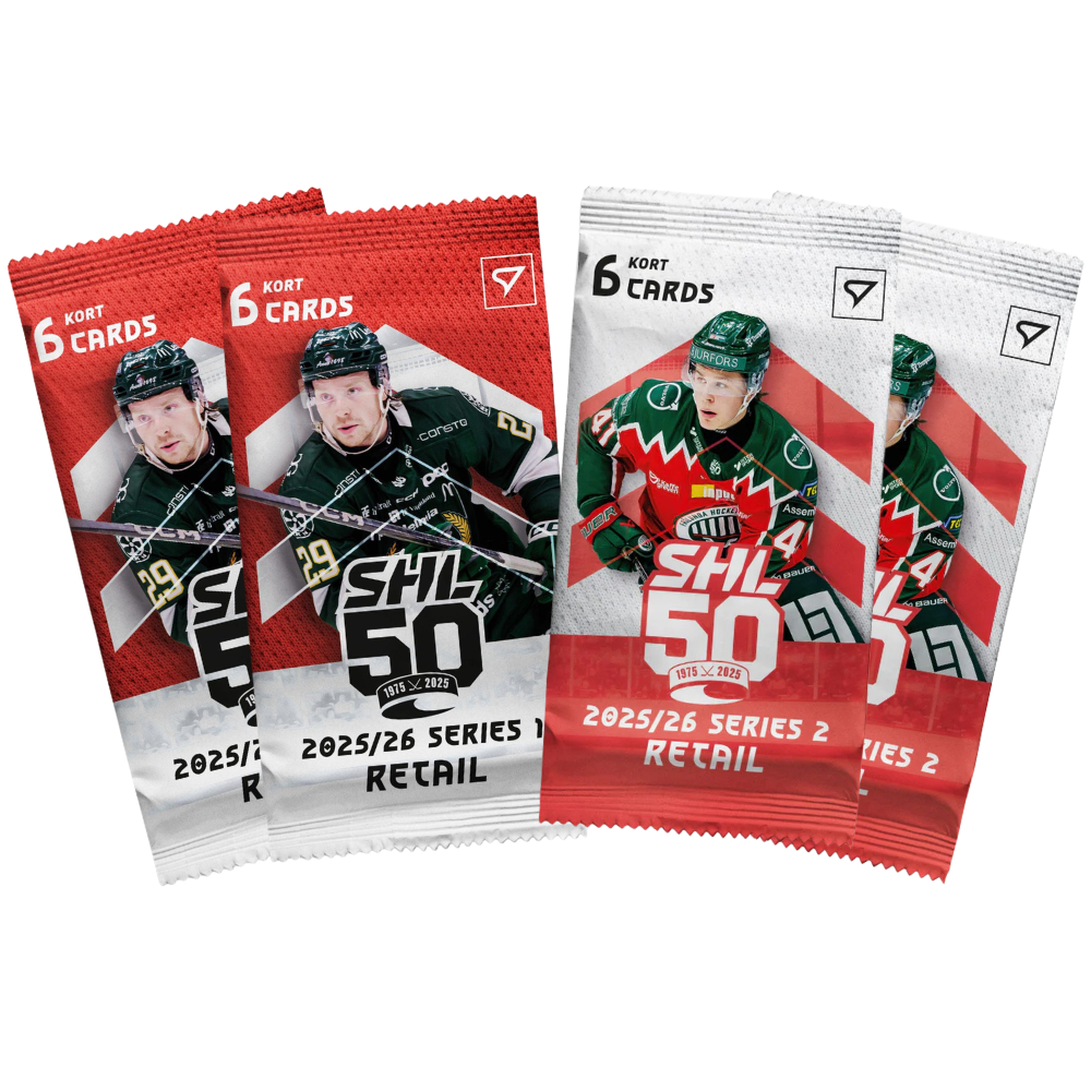 SportZoo SHL 25/26 retail-paket med hockeykort från Svenska Hockeyligan.
